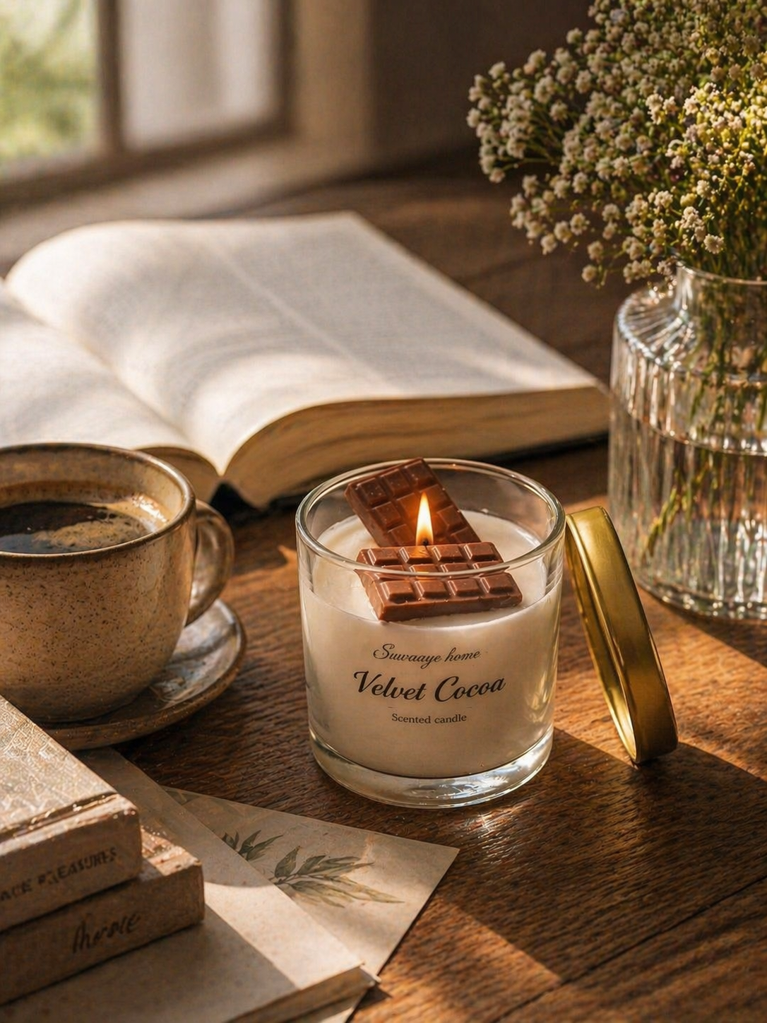Velvet Cocoa Candle - Choco Vanilla Scent