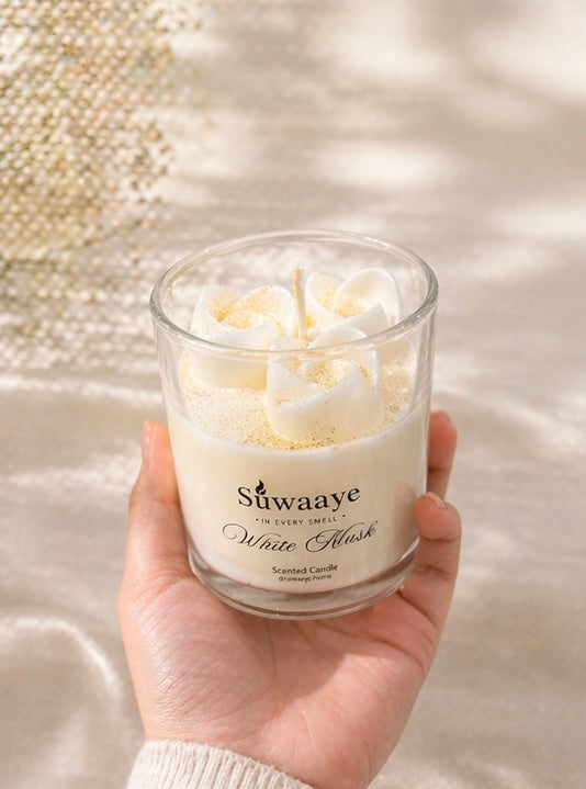 White Musk Candle-Soft & Subtle Scent